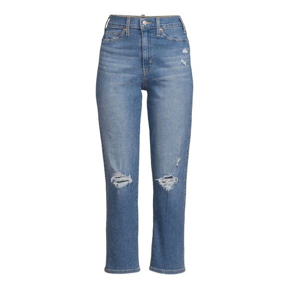 Signature by Levi Strauss Womens Heritage High Rise Straight Super Stretch Denim - Picture 7 of 10